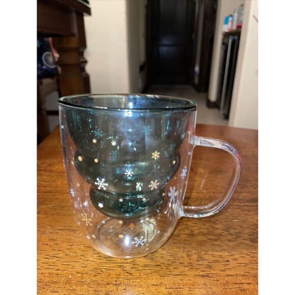Binoster Mugs Christmas Coffee Yea Mug, Glasses Double Wall 4.5" Tall‎